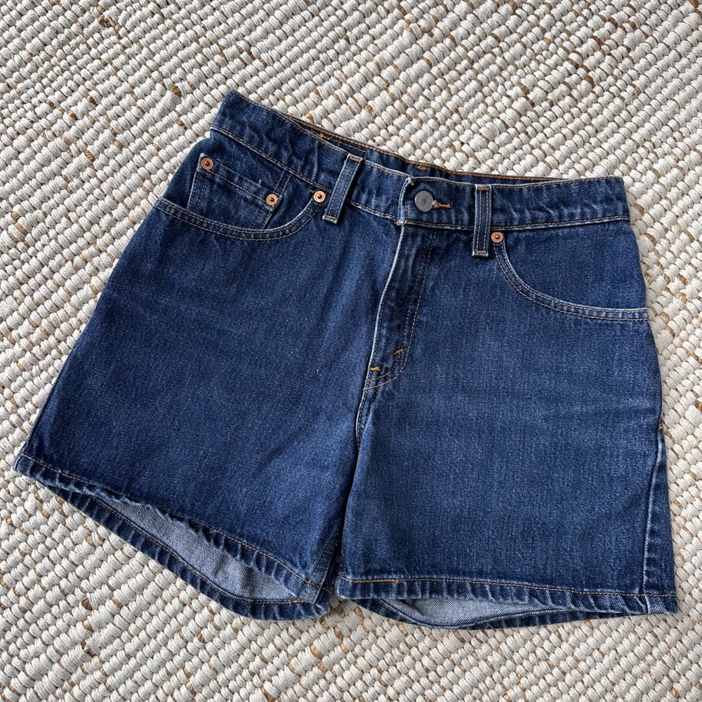 Levi’s Denim Dark Blue Shorts (Juniors)